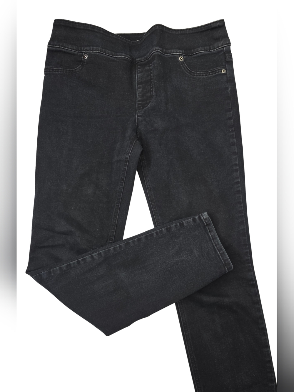Chico's So Slimming Size 8 Or M Black Pull-On Jeggings 3624-CQ